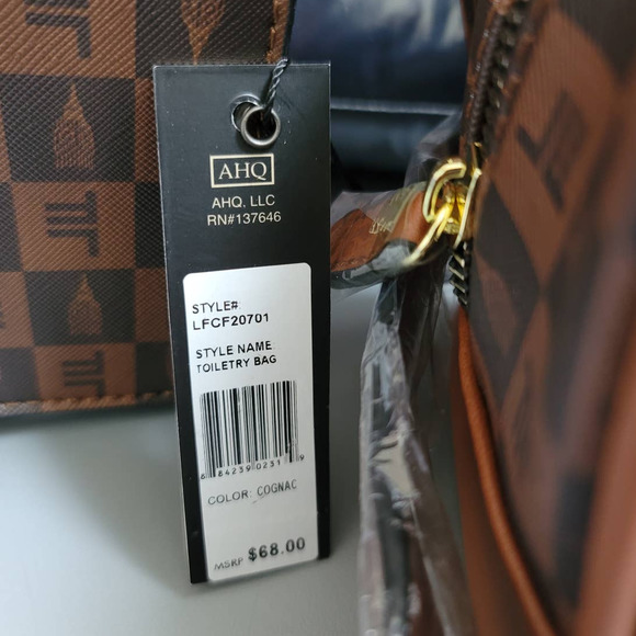 NWT London Fog 3 Piece Bag Set Marci Crossbody, Toiletry, & Tulip Satchel - Picture 8 of 13